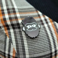 Popcultcha - Bigfoot Head (Black & White) Enamel Pin