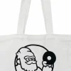 Popcultcha Records - Logo Cream Canvas Tote Bag