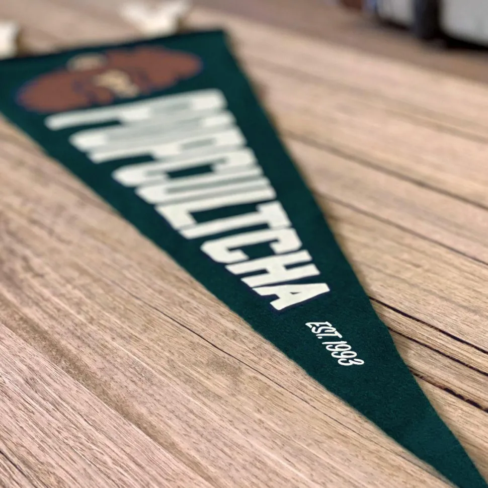 Popcultcha x Oxford Pennant - Popcultcha Est. 1993 Wool Felt Pennant (9" x 27")