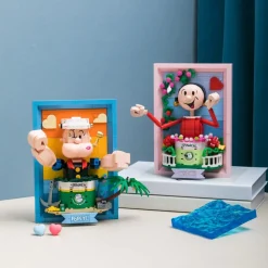 Popeye - Olive Oyl 3D Portrait Building Block Construction Set (348 Pieces)