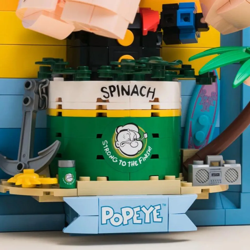 Popeye - Popeye 3D Portrait Building Block Construction Set (416 Pieces)
