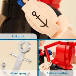 Popeye - Popeye with Olive Oyl Building Block Construction Set (1209 Pieces)