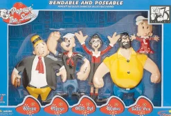 Popeye - Retro Bendable Figures (Set of 5)