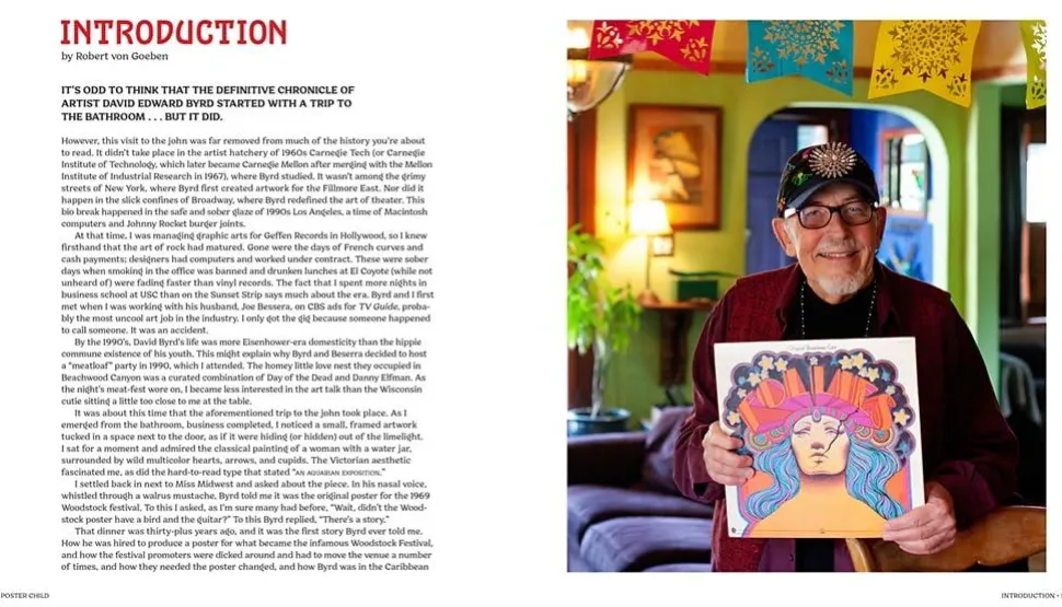 Poster Child: The Psychedelic Art & Technicolor Life of David Edward Byrd Hardcover Book
