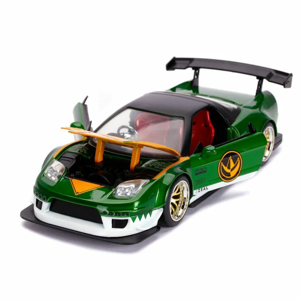 Power Rangers - Green Ranger with 2002 Honda NSX Type-R Japan Spec Hollywood Rides 1/24th Scale Die-Cast Vehicle Replica