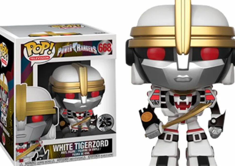 Power Rangers - White Tigerzord 6” Super Sized Pop! Vinyl Figure