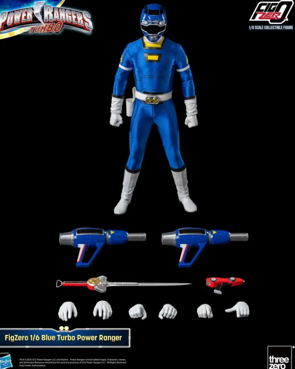 Power Rangers Turbo - Blue Turbo FigZero 1/6th Scale Action Figure