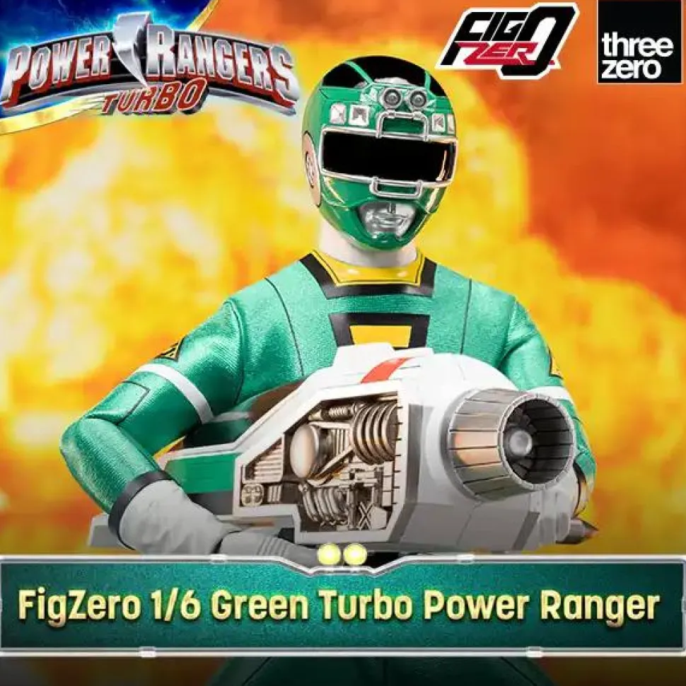 Power Rangers Turbo - Green Turbo FigZero 1/6th Scale Action Figure