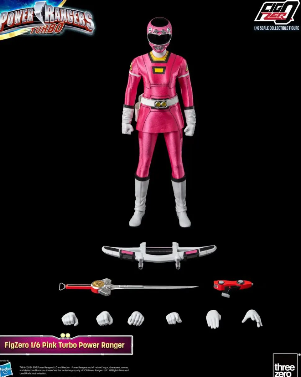 Power Rangers Turbo - Pink Turbo FigZero 1/6th Scale Action Figure