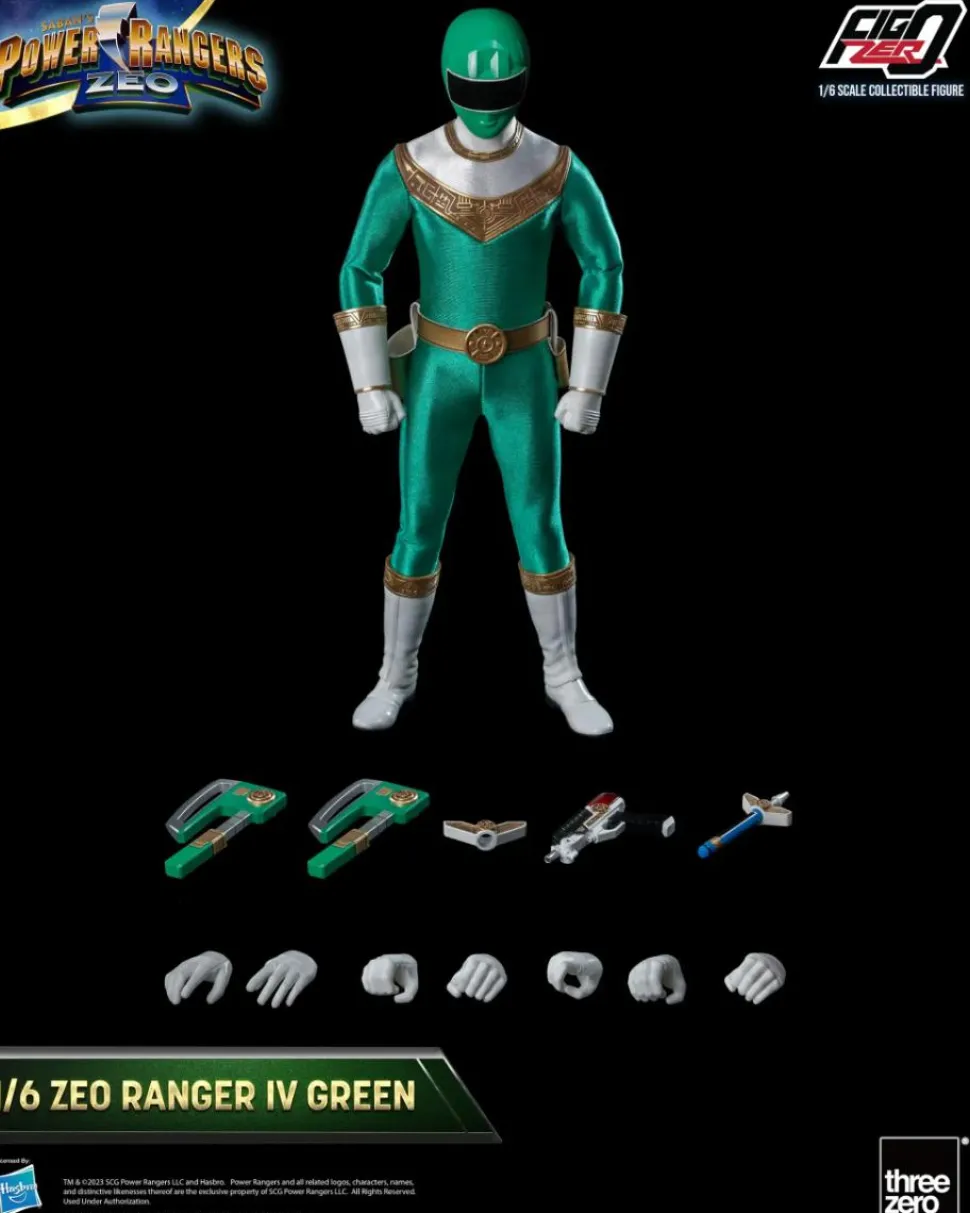 Power Rangers Zeo - Ranger IV Green FigZero 1/6th Scale Action Figure