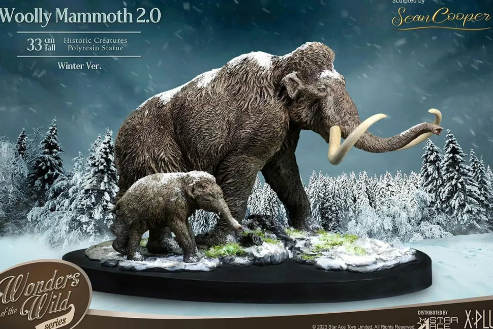 Prehistoric Creatures - Woolly Mammoth 2.0 (Winter) 10” Statue