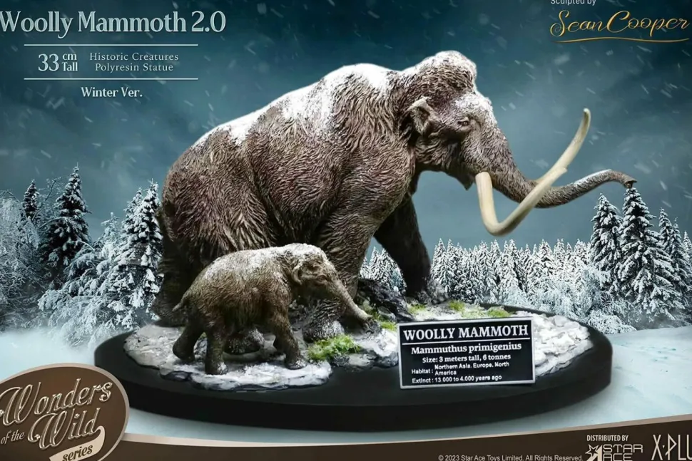Prehistoric Creatures - Woolly Mammoth 2.0 (Winter) 10” Statue