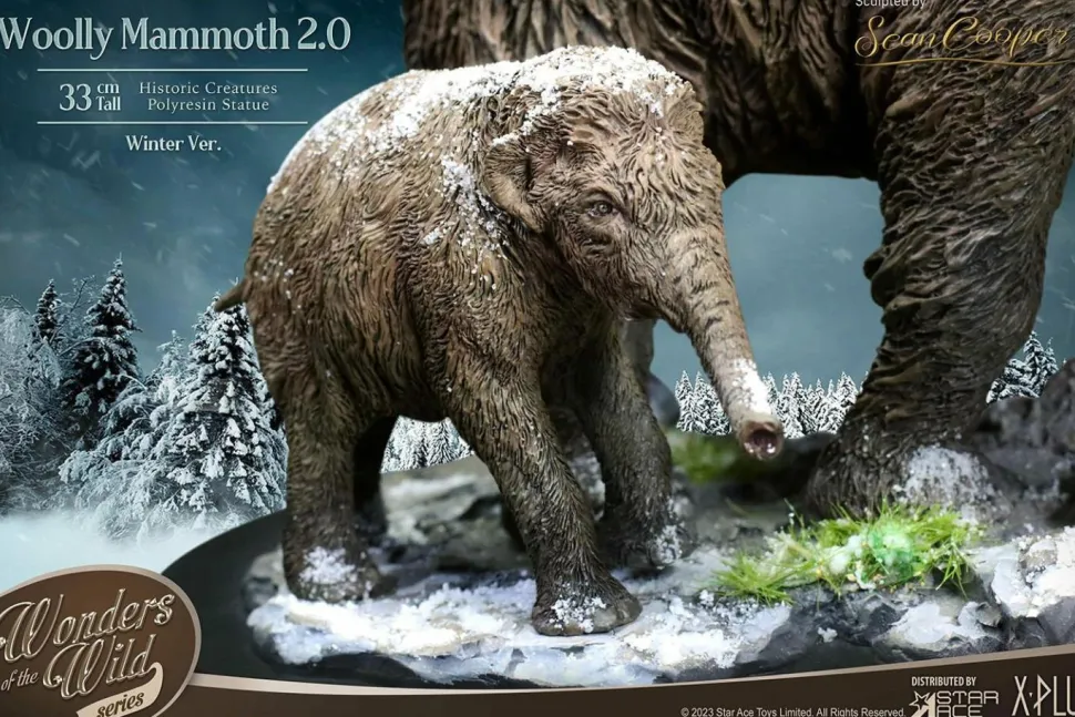 Prehistoric Creatures - Woolly Mammoth 2.0 (Winter) 10” Statue