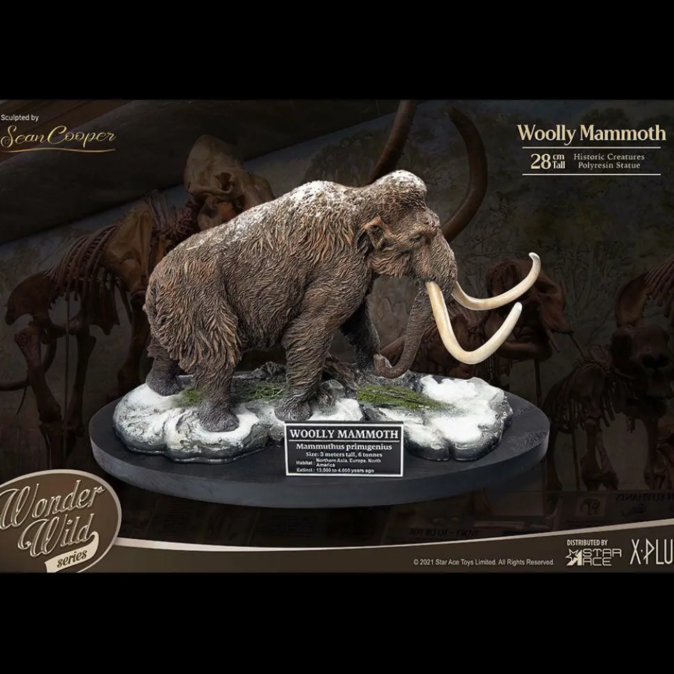 Prehistoric Creatures - Woolly Mammoth Wonder Wild Series 11” Statue