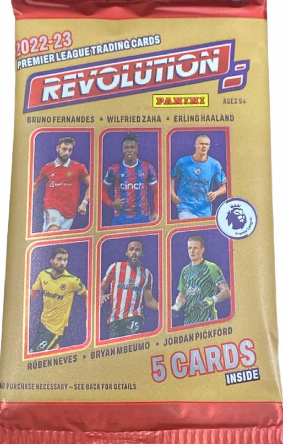 Premier League - 2022/23 Panini Revolution Soccer Trading Cards Hobby Pack (5 Cards)