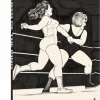 Queen of the Ring: Wrestling Drawings by Jaime Hernandez Hardcover Book