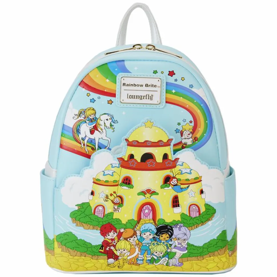 Rainbow Brite - Color Castle 10" Faux Leather Mini Backpack