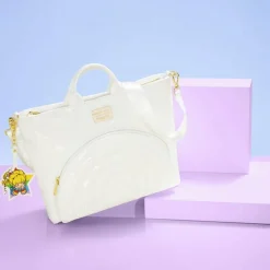 Rainbow Brite - Iridescent 11" Faux Leather Convertible Tote Bag