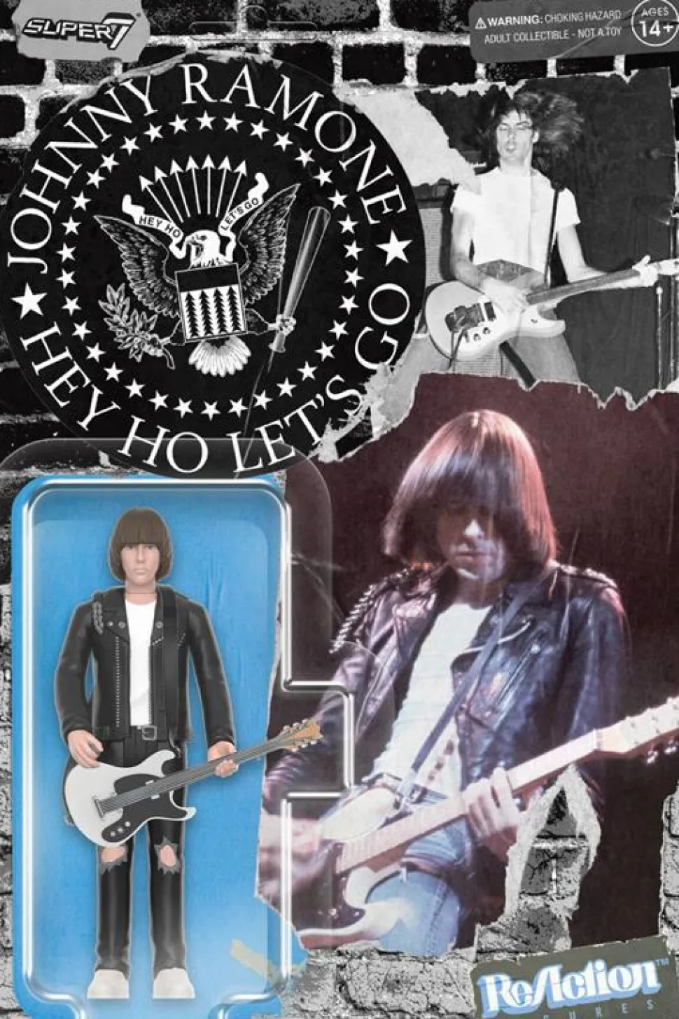Ramones - Johnny Ramone (White Shirt) ReAction 3.75" Action Figure