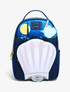 Ratatouille - Remy in Chef Hat 11” Faux Leather Mini Backpack