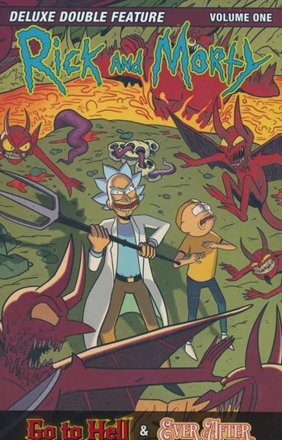 Rick and Morty - Deluxe Double Feature Volume 01 Hardcover Book