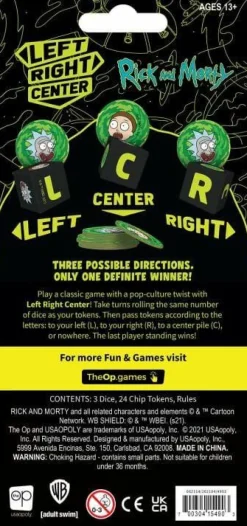 Rick and Morty - Left Right Center Dice Game