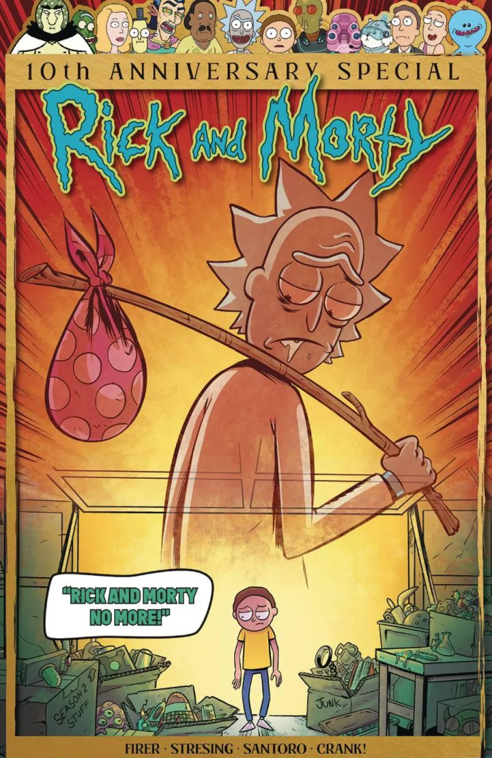 Rick and Morty - 10th Anniversary Special #1 One-Shot Single Issue Comic Book (Cover D Incentive 1:10 Fred C. Stresing Variant)