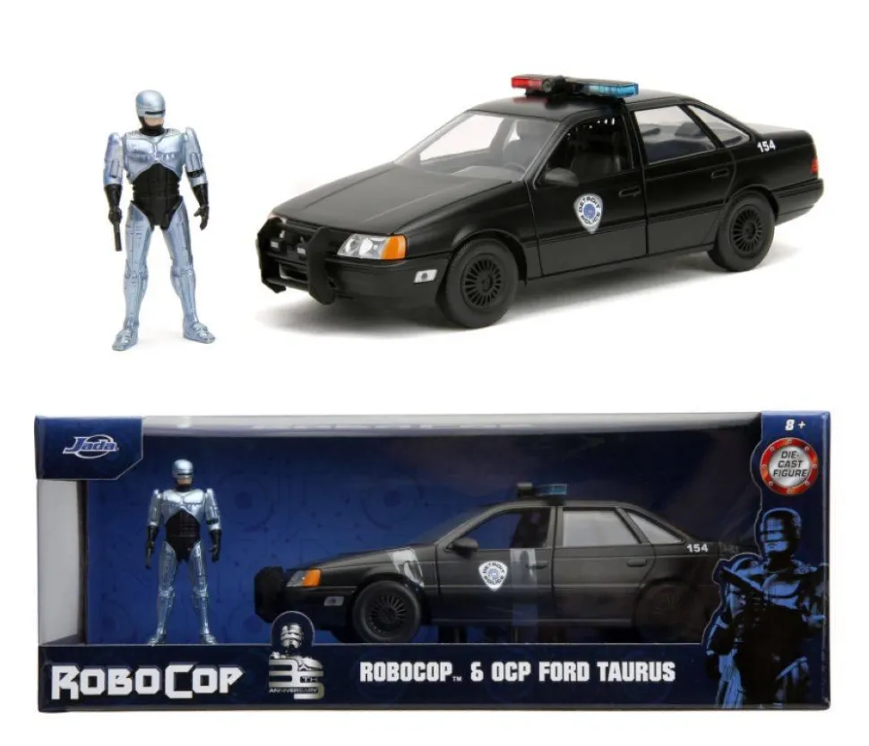 Robocop (1987) - Robocop & OCP Ford Taurus Hollywood Rides 1/24th Scale Die-Cast Vehicle Replica