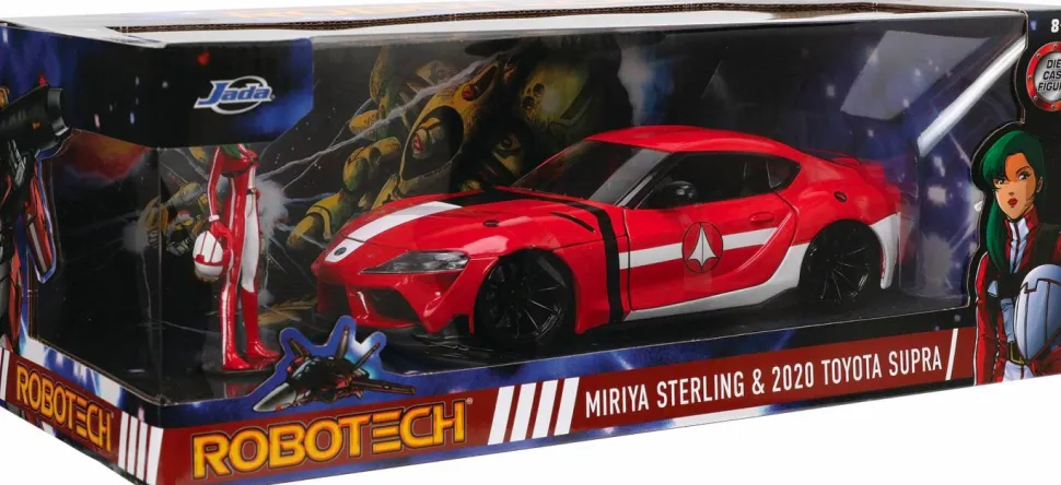 Robotech - Miriya Sterling & 2020 Toyota Supra Anime Hollywood Rides 1/24th Scale Die-Cast Vehicle Replica