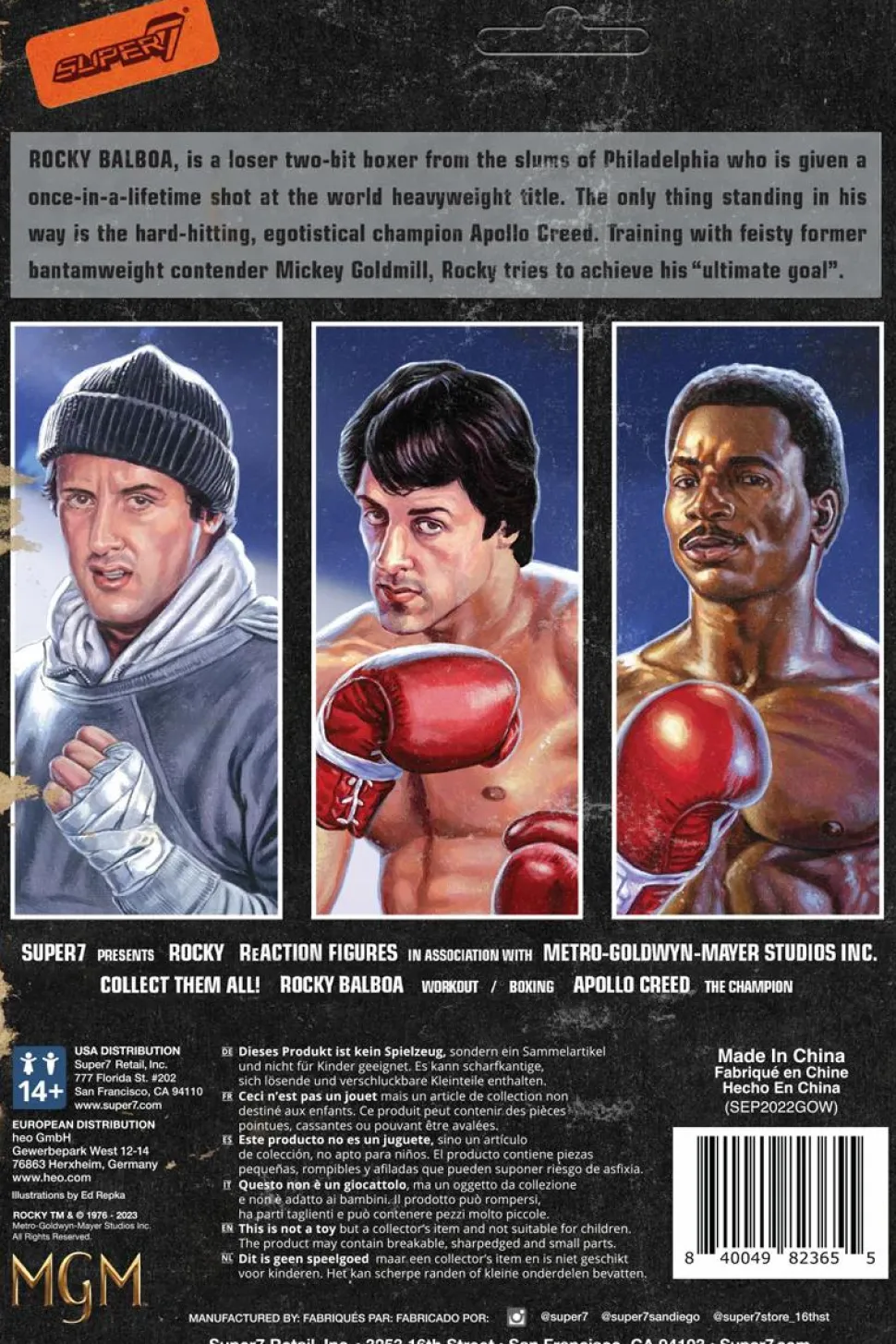 Rocky (1976) - Rocky Balboa ReAction 3.75" Action Figure