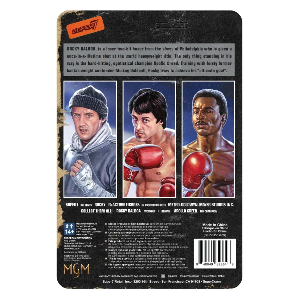 Rocky (1976) - Rocky Balboa (Workout) ReAction 3.75" Action Figure