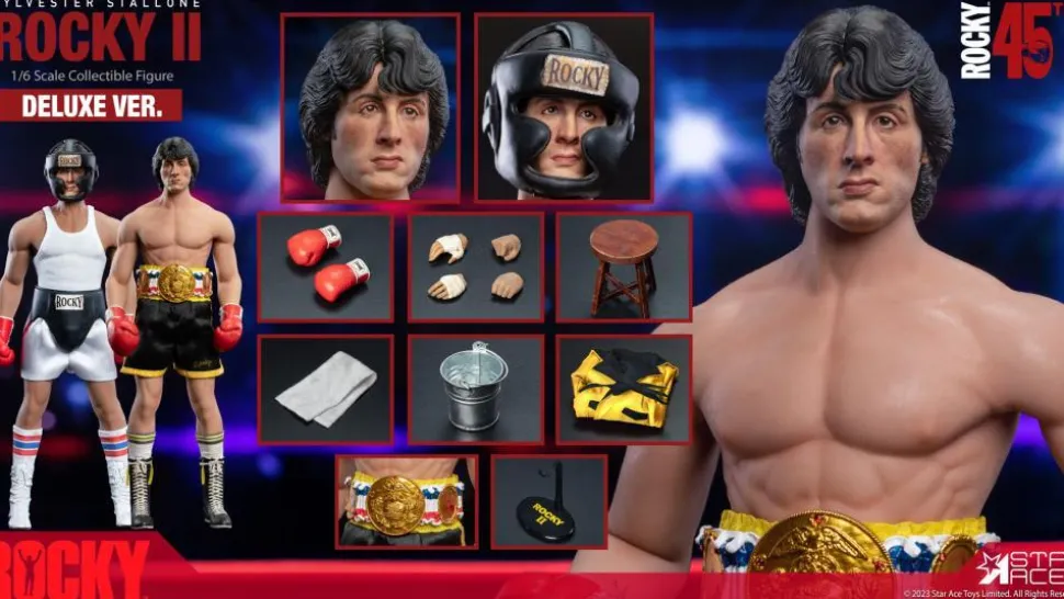 Rocky II - Rocky Balboa in Boxing Gear 1/6th Scale Action Figure