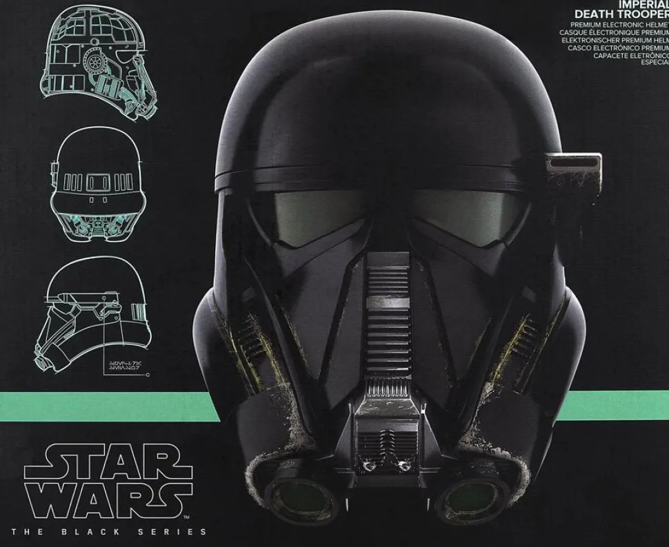 Rogue One: A Star Wars Story - Imperial Death Trooper Electronic Helmet Black Series 1:1 Scale Life-Size Prop Replica