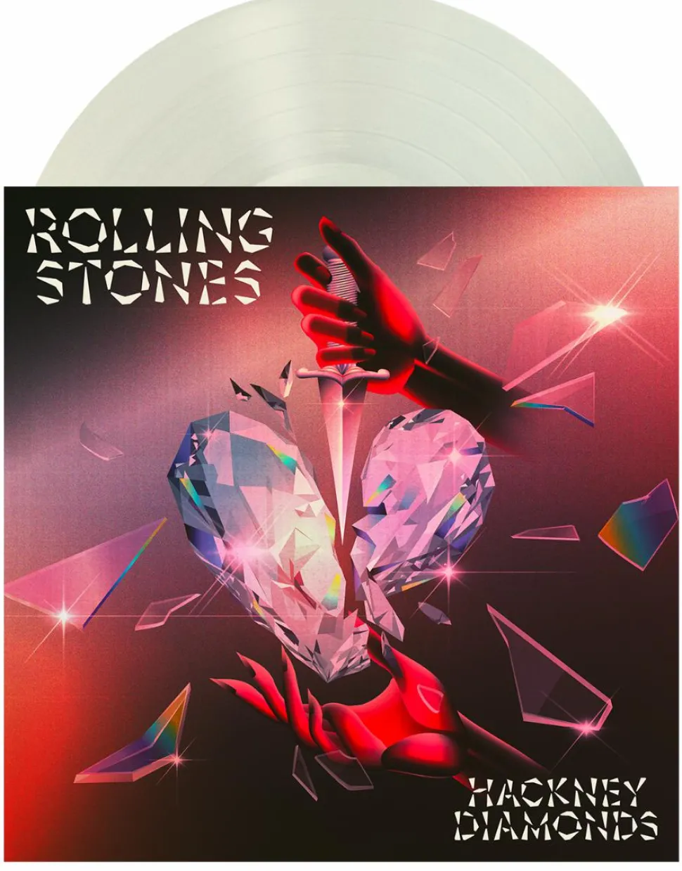 Rolling Stones - Hackney Diamonds LP Vinyl Record (Indie Exclusive Crystal Clear Vinyl)