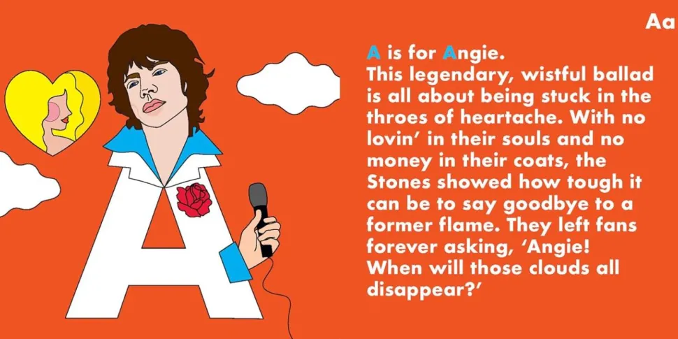 Rolling Stones - Legends Alphabet Hardcover Book