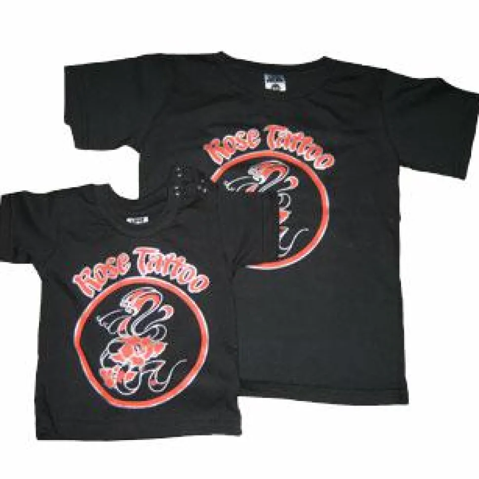 Rose Tattoo - Snake Kids T-Shirt (Black)