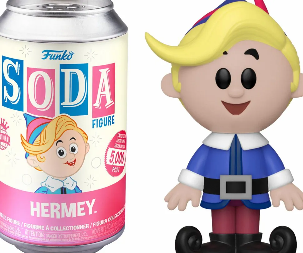 Rudolph the Red Nosed Reindeer - Hermey Vinyl SODA Figure in Collector Can (International Edition)