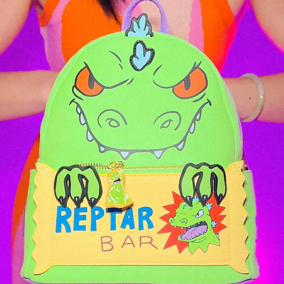 Rugrats - Reptar Bar 10” Faux Leather Mini Backpack