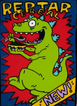 Rugrats - Reptar Cereal Glow Enamel Pin