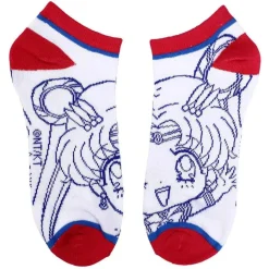 Sailor Moon Crystal - Line Art Mix & Match Ankle Socks 5-Pack (One Size)
