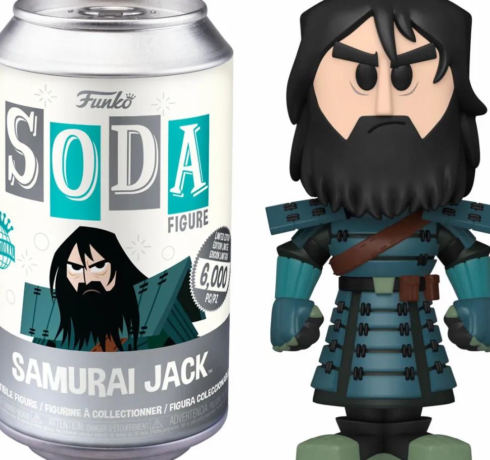 Samurai Jack - Armored Jack Vinyl SODA Figure in Collector Can (International Edition)