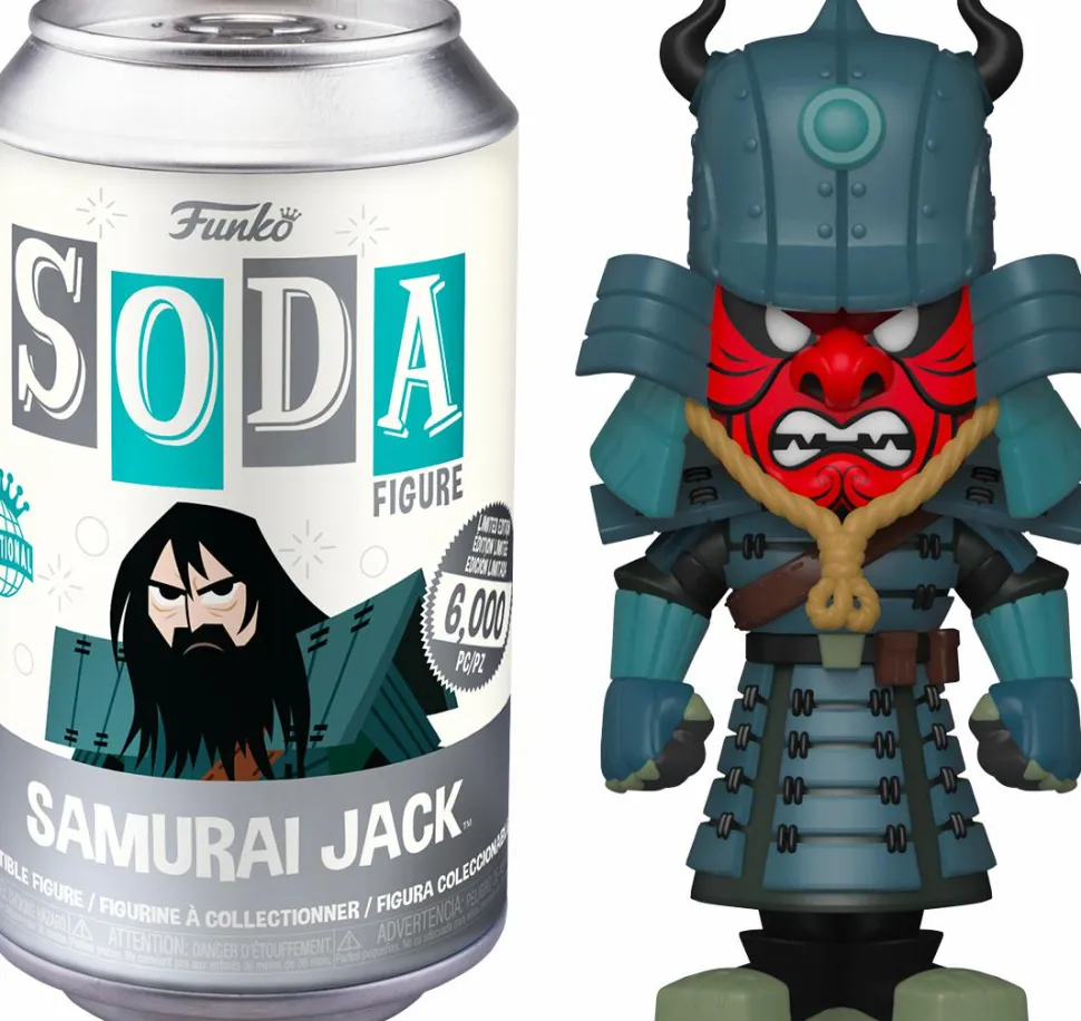 Samurai Jack - Armored Jack Vinyl SODA Figure in Collector Can (International Edition)