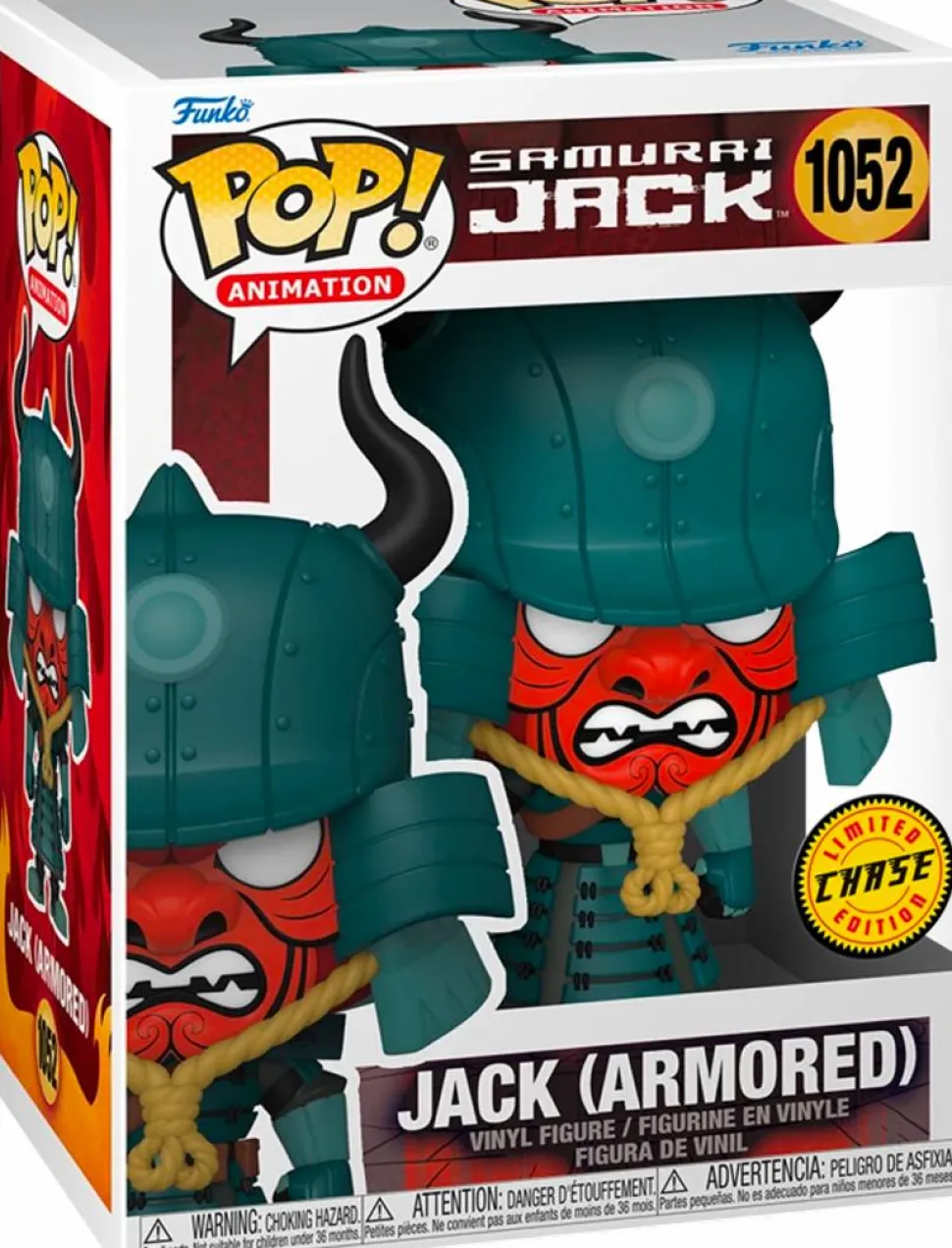 Samurai Jack - Jack Armoured Pop! Vinyl Figure in Acrylic Pop! Protector (Chase Variant)
