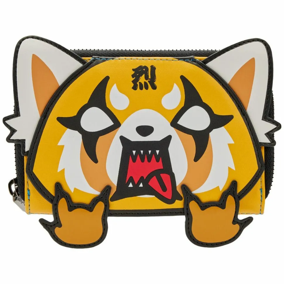 Sanrio - Aggretsuko Cosplay 4” Faux Leather Zip-Around Wallet