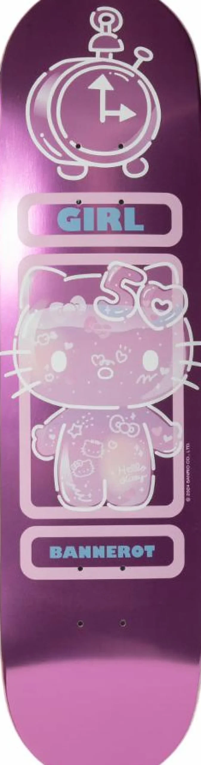 Sanrio - Girl x Sanrio Hello Kitty 50th Anniversary Simon Bannerot 8.0" Skateboard Deck (Deck Only)