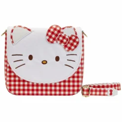 Sanrio - Hello Kitty Gingham Cosplay 8” Faux Leather Crossbody Bag