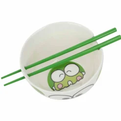 Sanrio - Keroppi Ceramic Ramen Bowl with Chopsticks