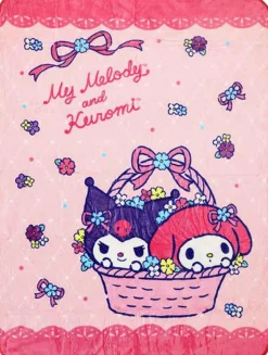 Sanrio - Kuromi & My Meoldy Fleece Throw Blanket