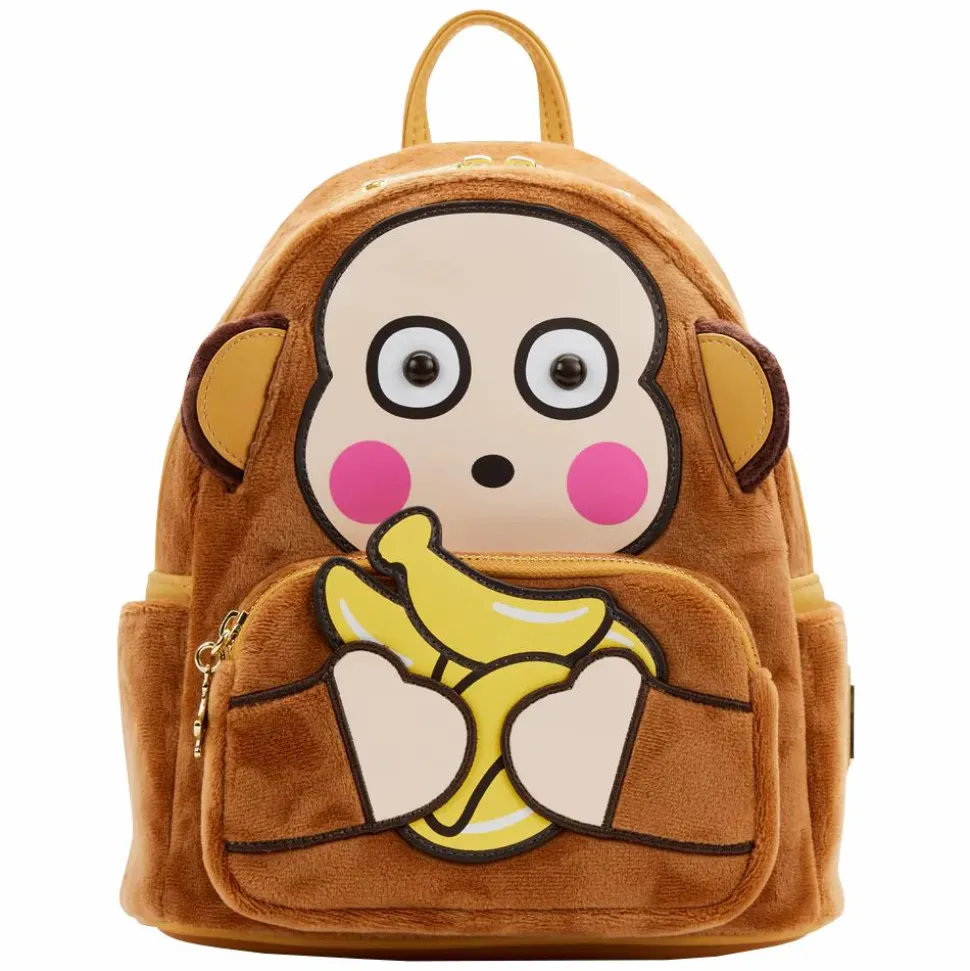 Sanrio - Monkichi Cosplay 10” Faux Leather Mini Backpack