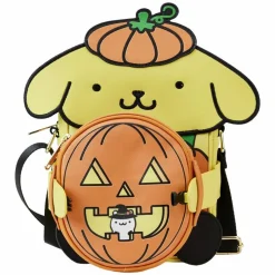 Sanrio - Pompompurin Halloween 7" Faux Leather Crossbuddy Bag